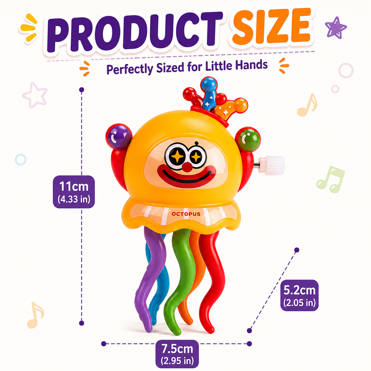 Magical Dancing Octopus Wind-Up Toy for Babies
