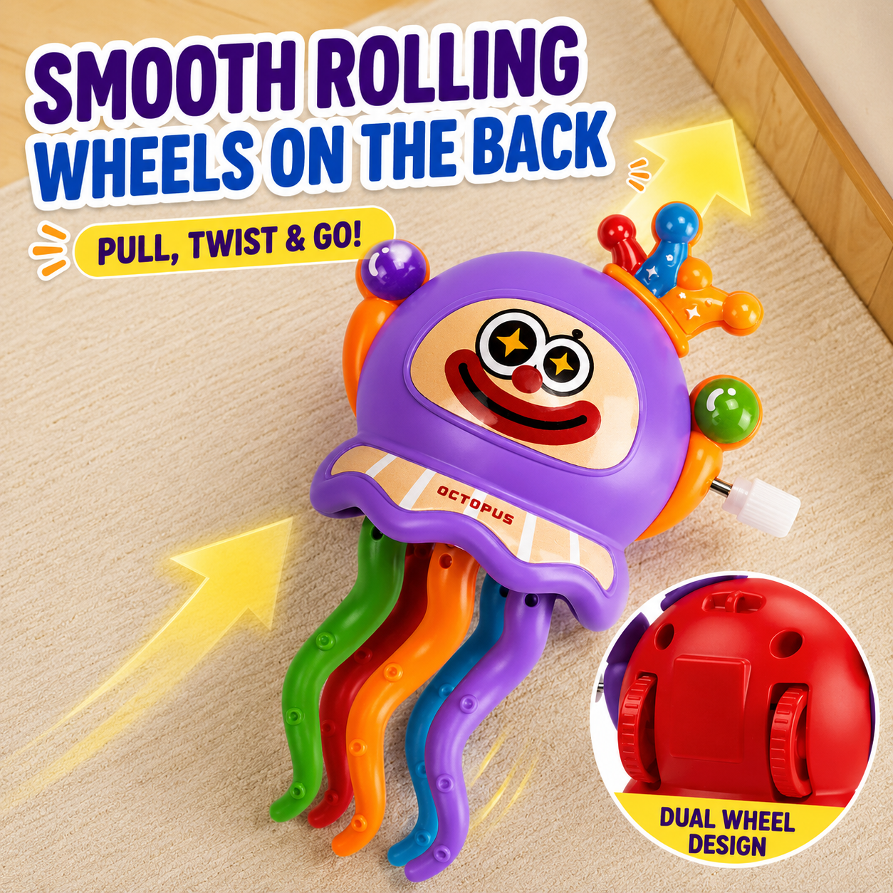 Magical Dancing Octopus Wind-Up Toy for Babies
