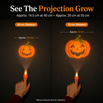 🎃 Halloween Finger Projector Lights – Mini Pattern Projector