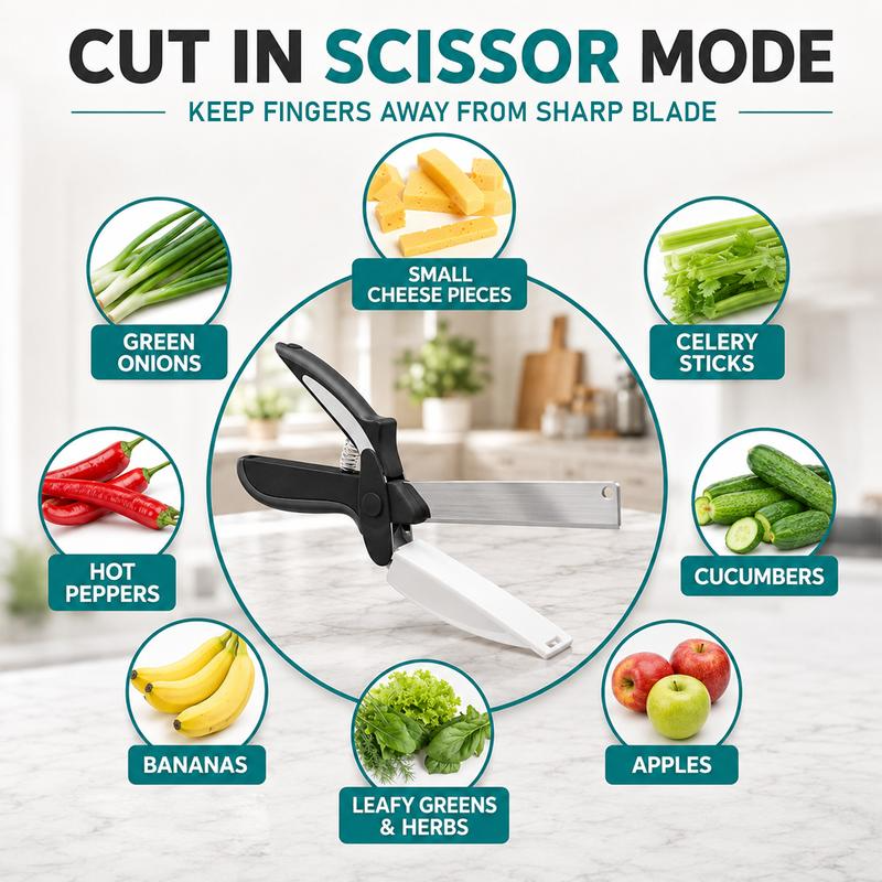 2in1 Stainless Steel Kitchen Shears