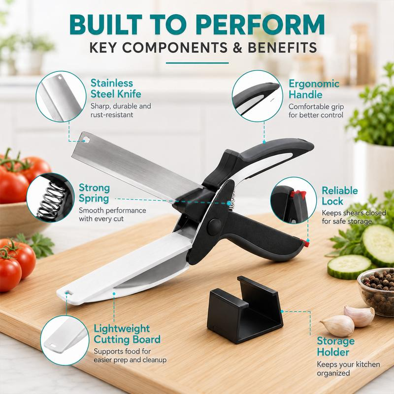 2in1 Stainless Steel Kitchen Shears