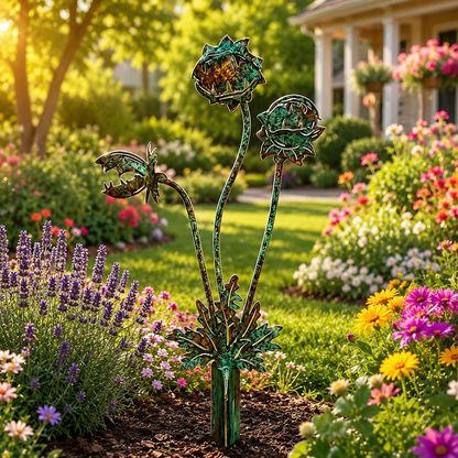 Handcrafted Garden Character Stakes