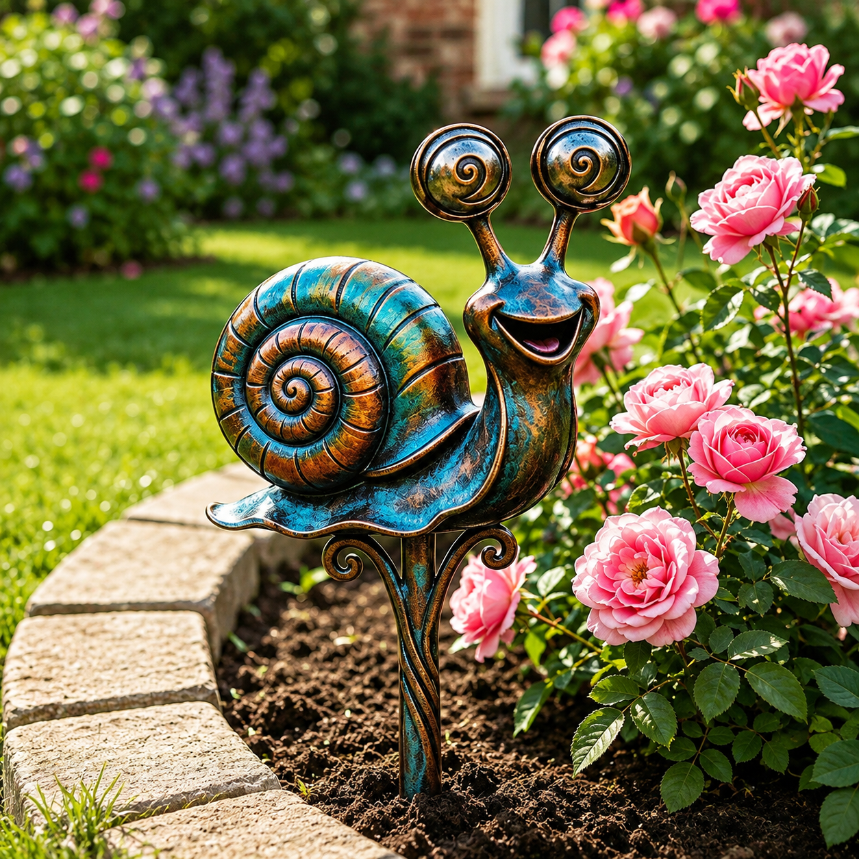 Handcrafted Garden Character Stakes