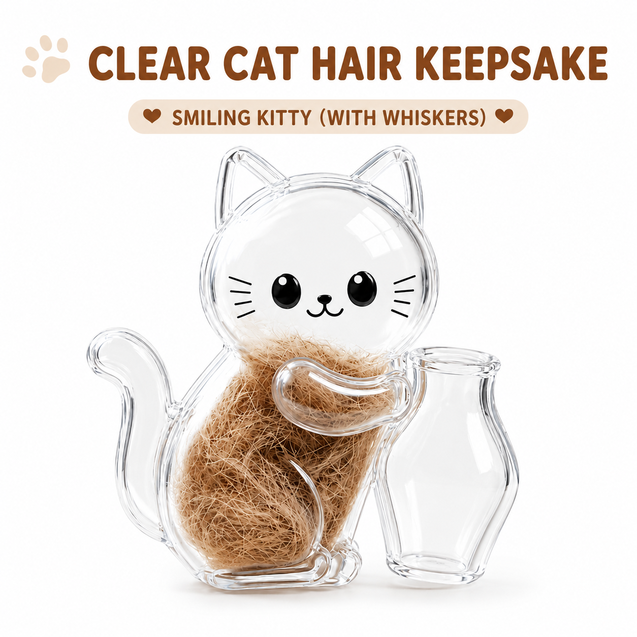 5PCS Magnetic Cat Whisker & Fur Keepsake Fridge Magnet Set for Pet Lovers