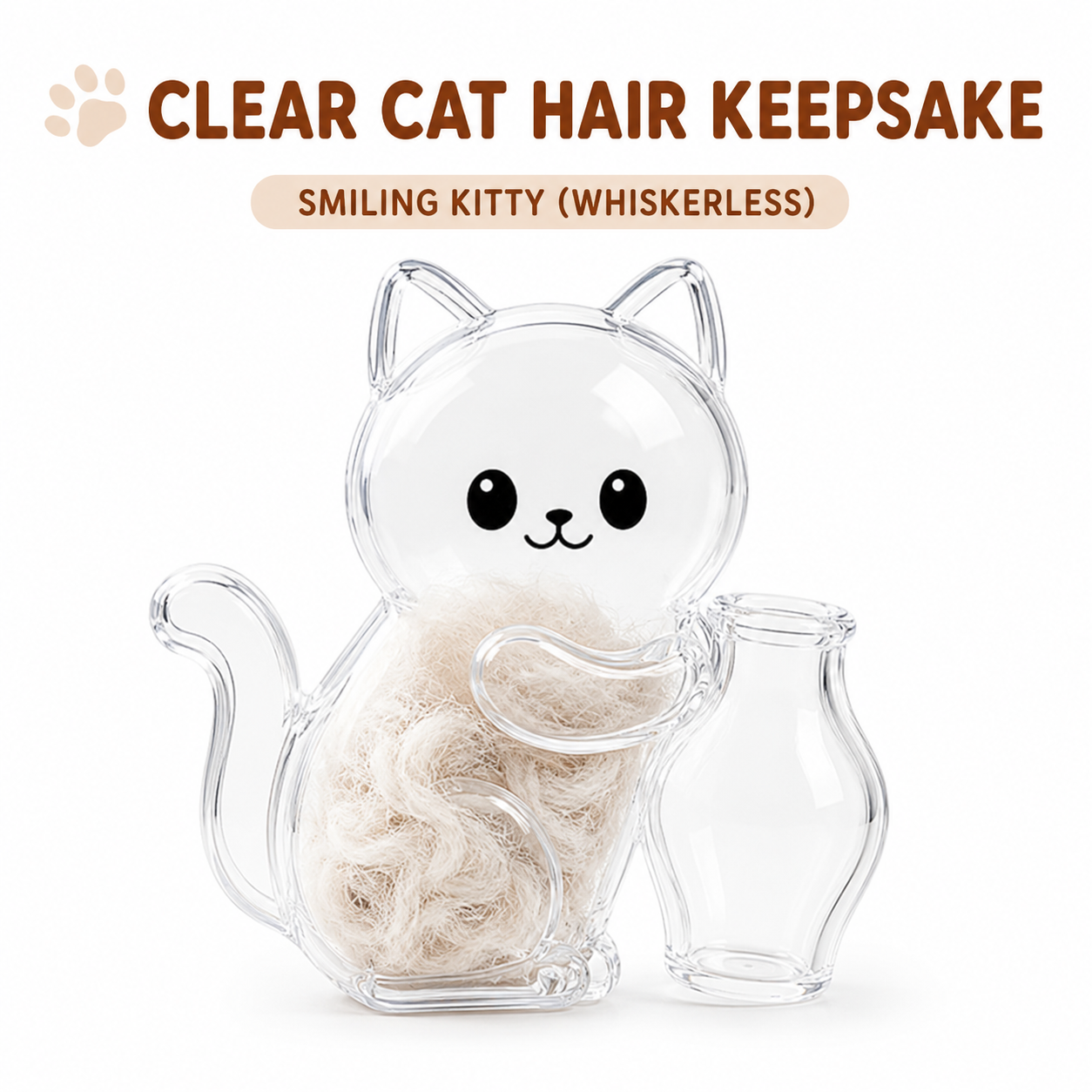5PCS Magnetic Cat Whisker & Fur Keepsake Fridge Magnet Set for Pet Lovers