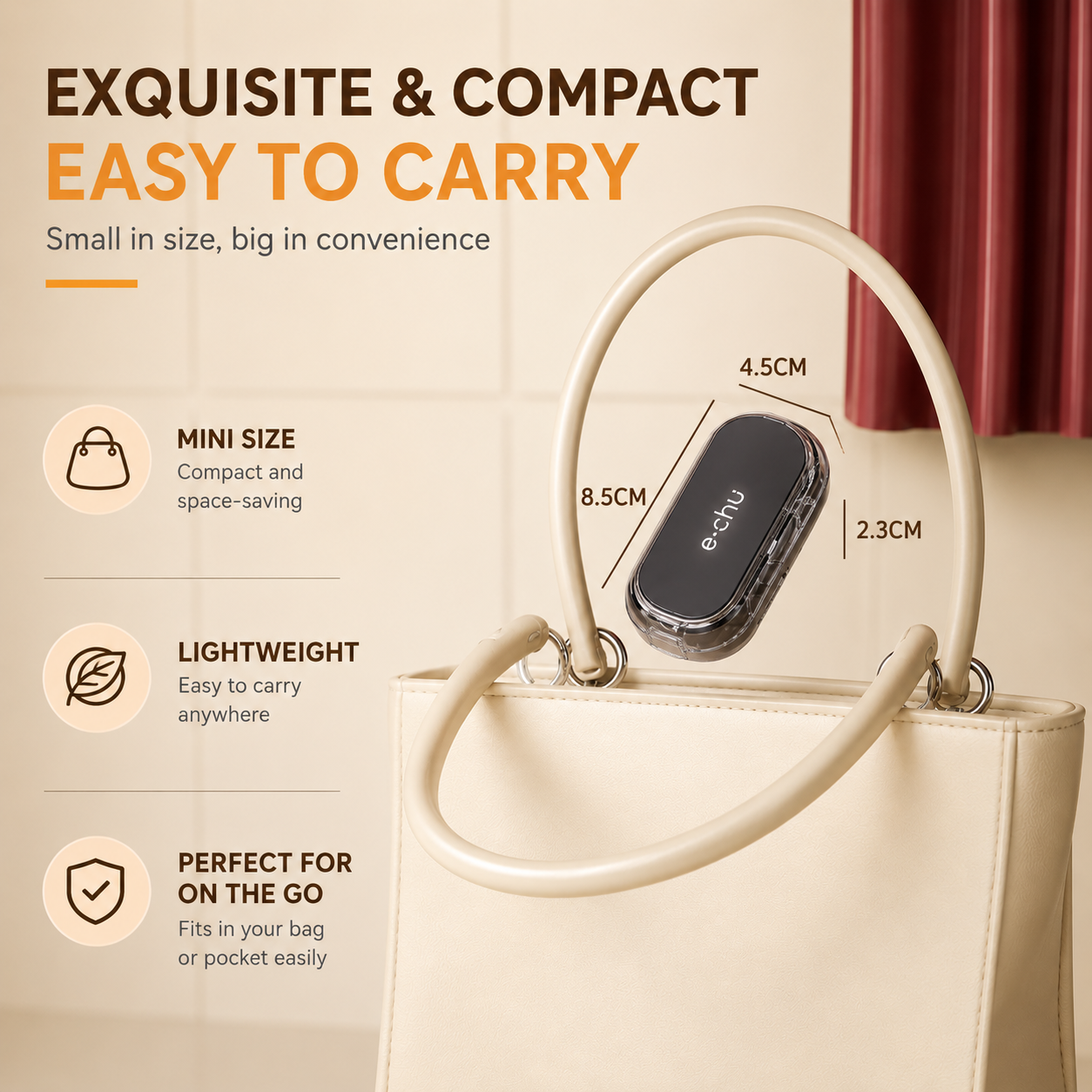 Upgrade-Designed Compact 3-in-1 Pill Splitter Organizer