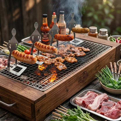 Spitting Cobra Stainless Steel BBQ Sausage Holders-4 Holders