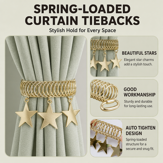 Heavy-Duty Magnetic Curtain Clips