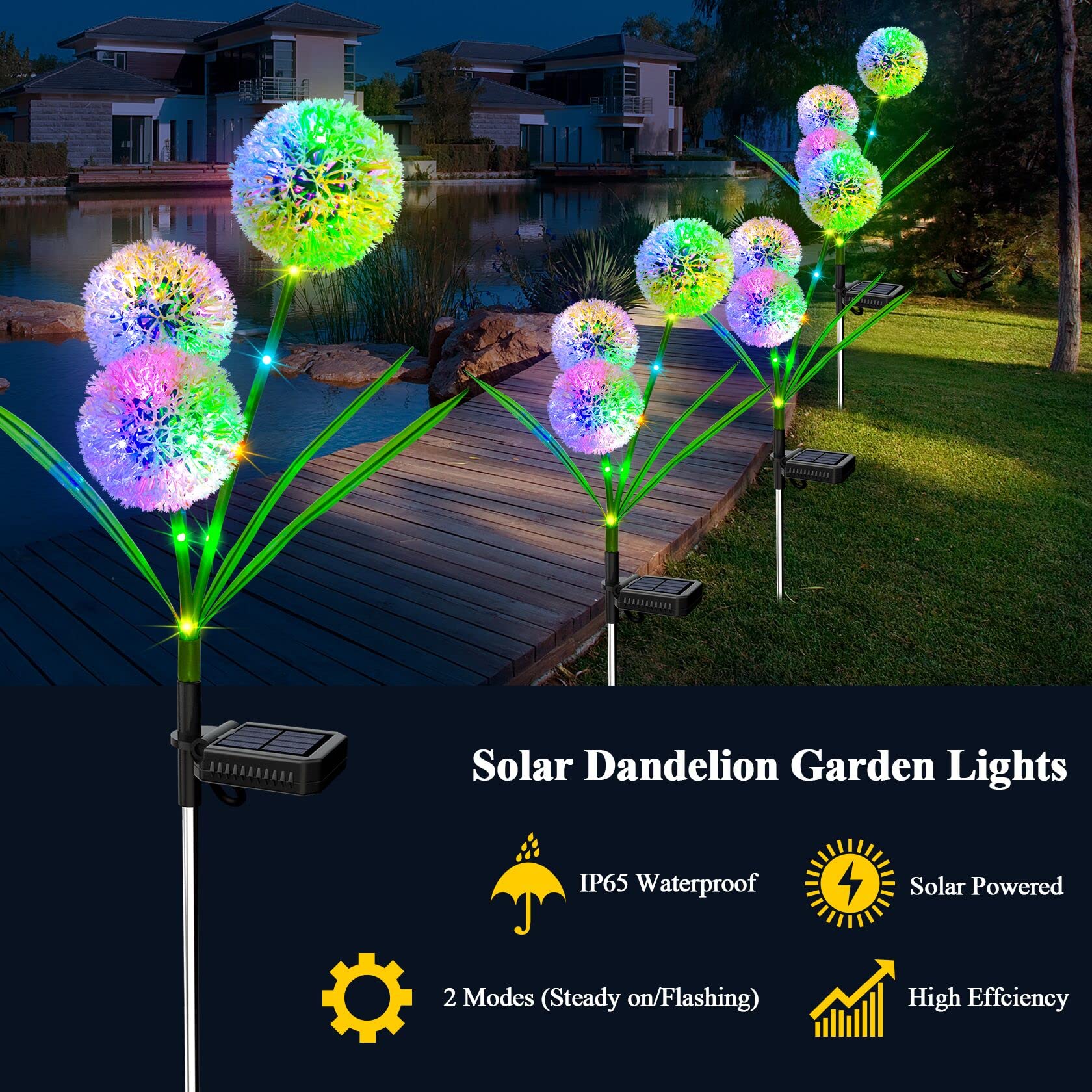 MagicGlow Solar Dandelion Lights