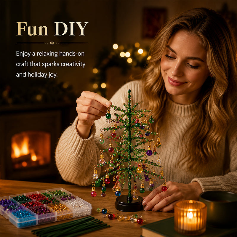 🎄✨ DIY Beaded Christmas Tree Kit