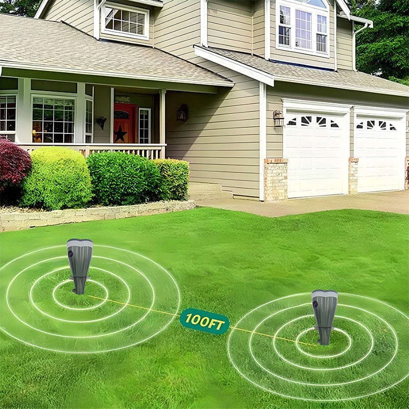🌸Spring Sale 50 % OFF☘️Outdoors Solar Powered Waterproof Screw Mole Repellent
