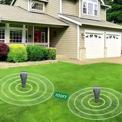 🌸Spring Sale 50 % OFF☘️Outdoors Solar Powered Waterproof Screw Mole Repellent