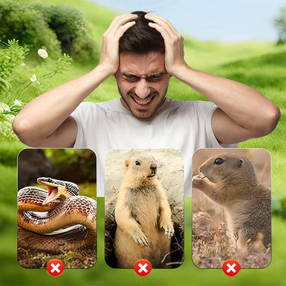 🌸Spring Sale 50 % OFF☘️Outdoors Solar Powered Waterproof Screw Mole Repellent