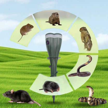 🌸Spring Sale 50 % OFF☘️Outdoors Solar Powered Waterproof Screw Mole Repellent