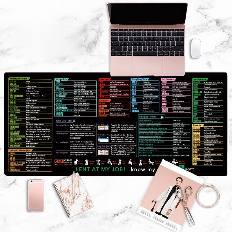 🔥 Hot Sale 50% OFF 🔥Stain-Resistant Anti-Slip Shortcut Desk Pad for Office