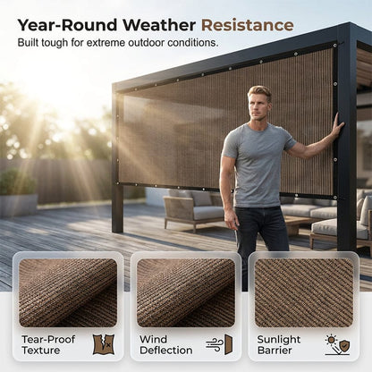 UV-resistant, breathable, cooling, high-quality woven sunshade