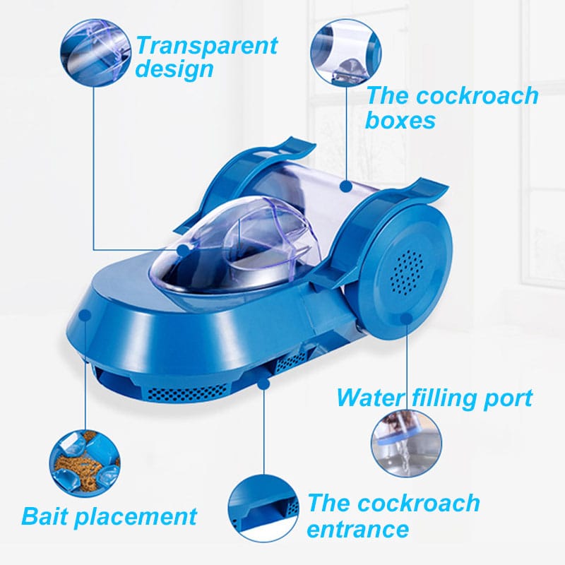 Household Reusable Cockroach Trap  with 3PCS Bait