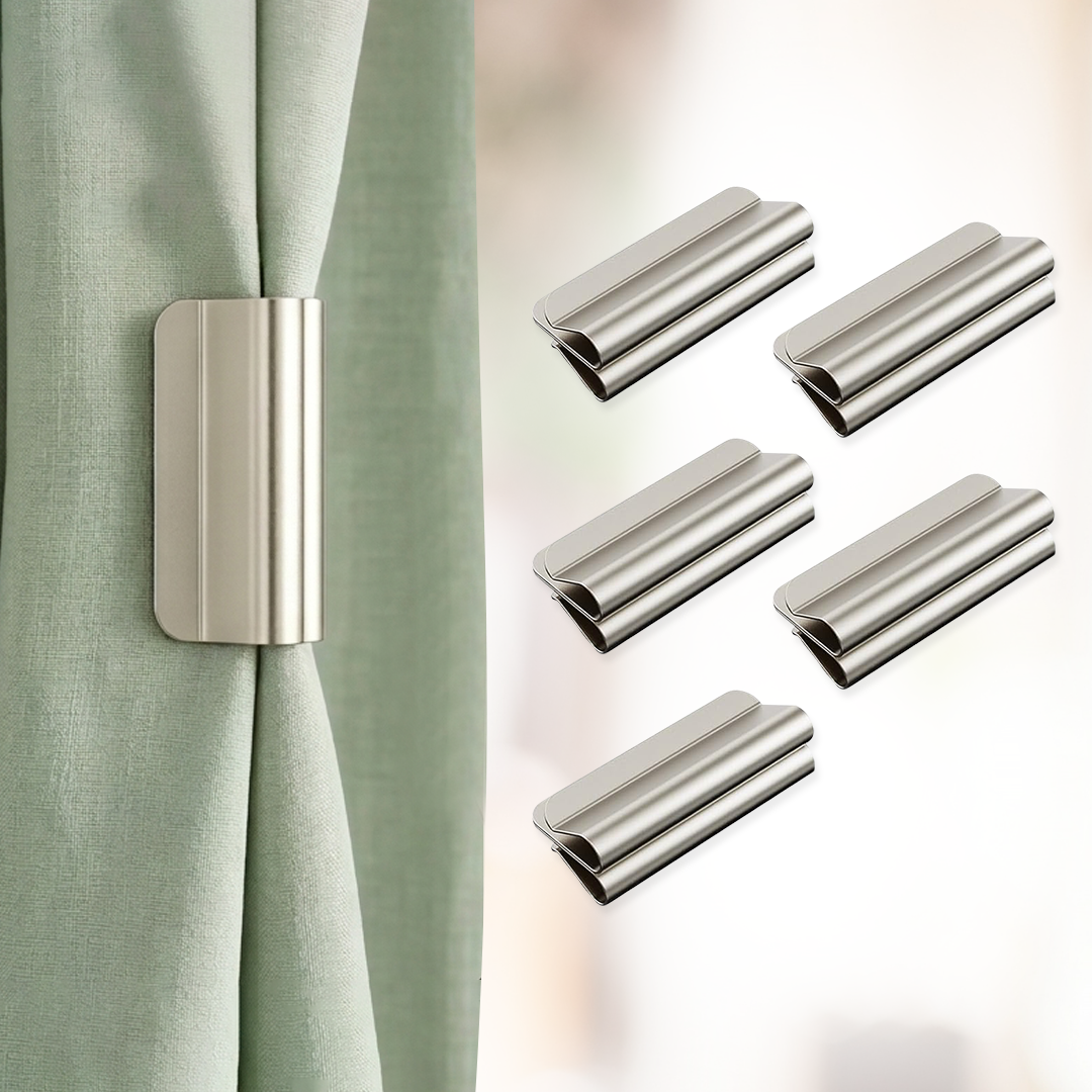 Heavy-Duty Magnetic Curtain Clips